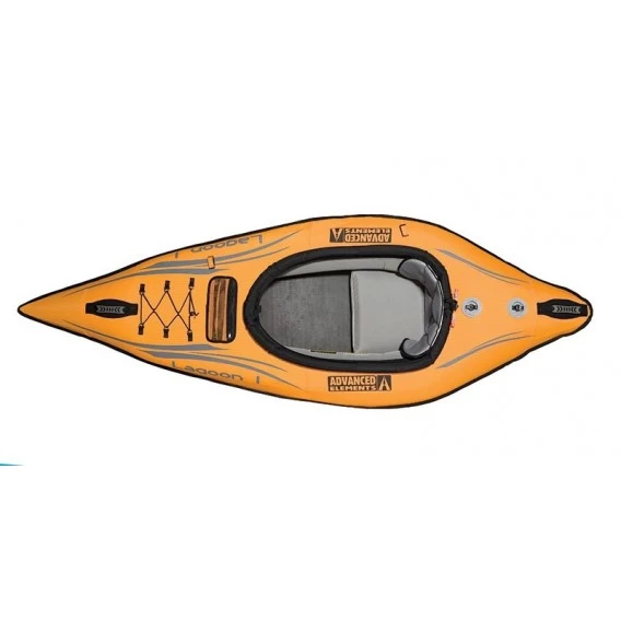 Advanced Elements Lagoon 1 Personen Kajak Luftboot Schlauboot Orange-grey – Bild 2