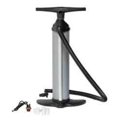 Bravo 110 Double Single Handpumpe Aluminium Pumpe Mit Manometer 2x2,5 Liter Grau