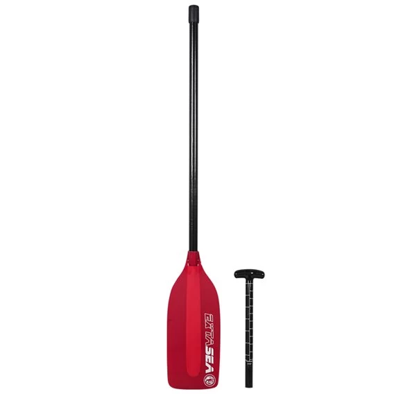 ExtaSea Carbon Kanu Stechpaddel Vario Professional Red – Bild 2