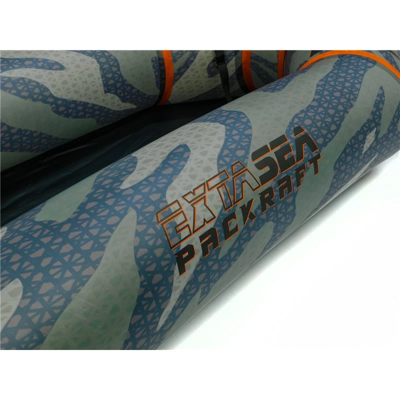 Extasea Packraft 210 1er Trekking Schlauchboot Camouflage TPU Ultra Leicht – Bild 5