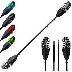 ExtaSea Safari Fiberglas Vario Doppelpaddel Kajak Paddel 4-teilig