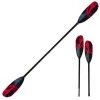 ExtaSea Tour Vario Fiberglas Doppelpaddel | 220-240cm | 2-teilig | Schwarz-rot