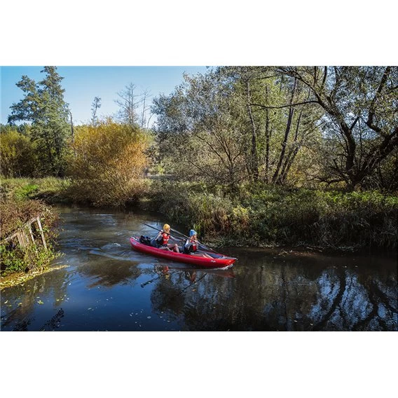 Gumotex Thaya 2 Personen Kajak Drop Stitch Luftboot Rot – Bild 3