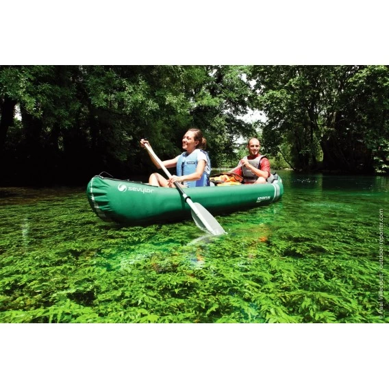 Sevylor Adventure Plus Kajak Luftboot Schlauchboot Grün – Bild 2
